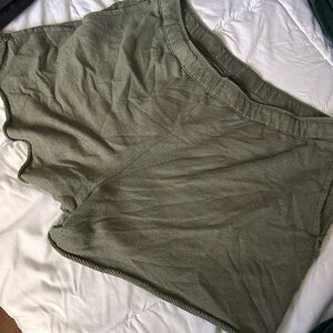 Aerie High Waist Olive Shorts